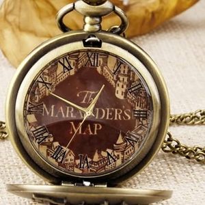 New Harry Potter HP Marauders map pocket watch